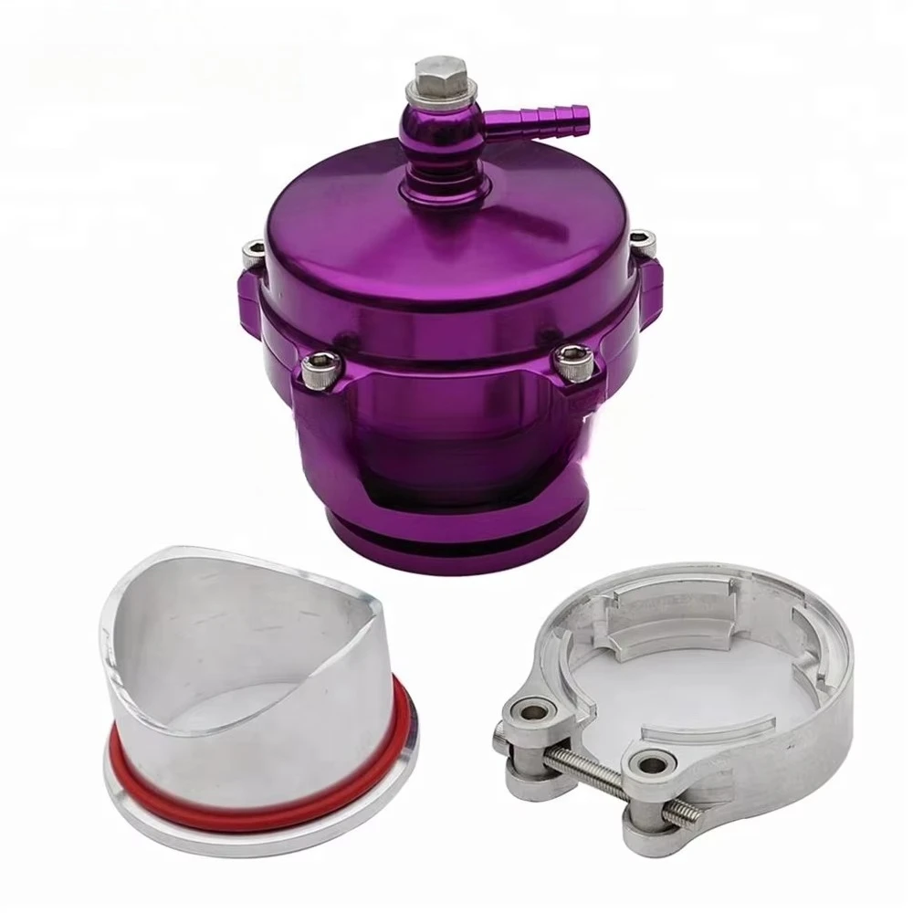 Universal Car Racing Parts Polished Billet Aluminum 50mm Dump Blow Off Valve Bov Turbo with AL Flange and Clamps