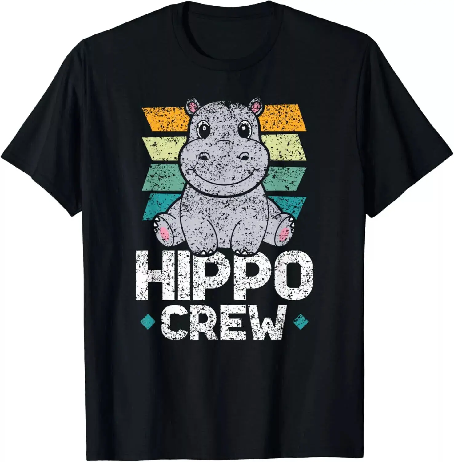 Funny Hippo Crew Hippos Cute Saying Hippopotamus Hippo Gift Unisex T-Shirt