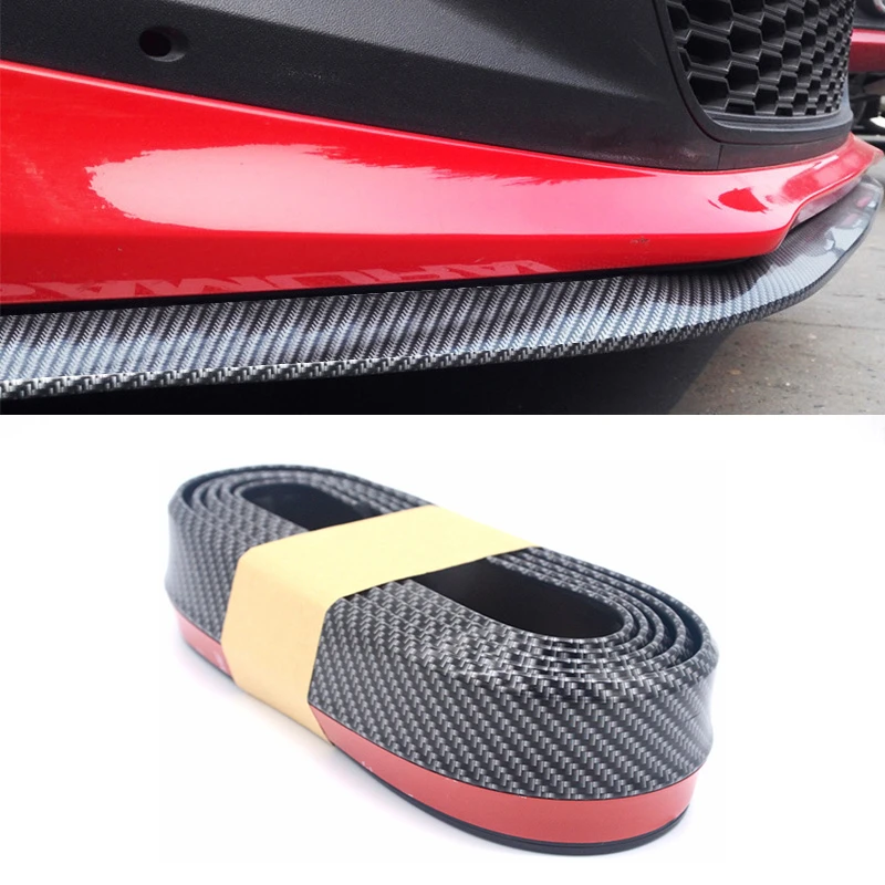 2.5M Car Front Bumper Lip Carbon Fiber Rubber for UAZ 31512 3153 3159 3162 Simbir 469 Hunter Patriot