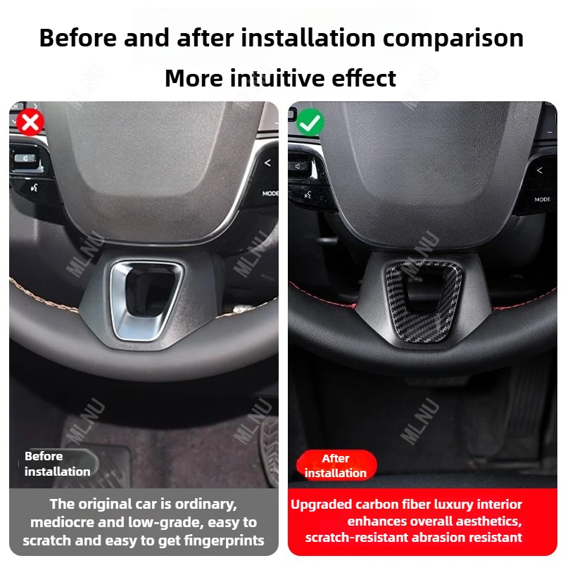 عجلة القيادة الزخرفية لتويوتا كامري XV80 اكسسوارات 2026/2025 مقاومة للاهتراء ايكو ABS مقاومة للخدش 2023-2024 #5