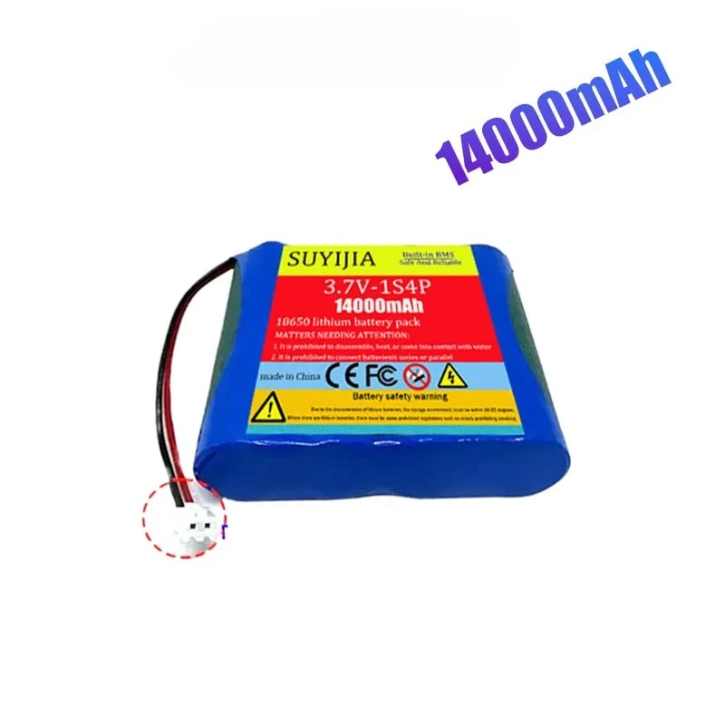 الأصلي 14000 مللي أمبير 3.7 فولت بطارية ليثيوم أيون 1S4P 18650 لعبة صالون تجميل بطارية قابلة للشحن حزمة SM XH2.54 المكونات المدمج في BMS #3