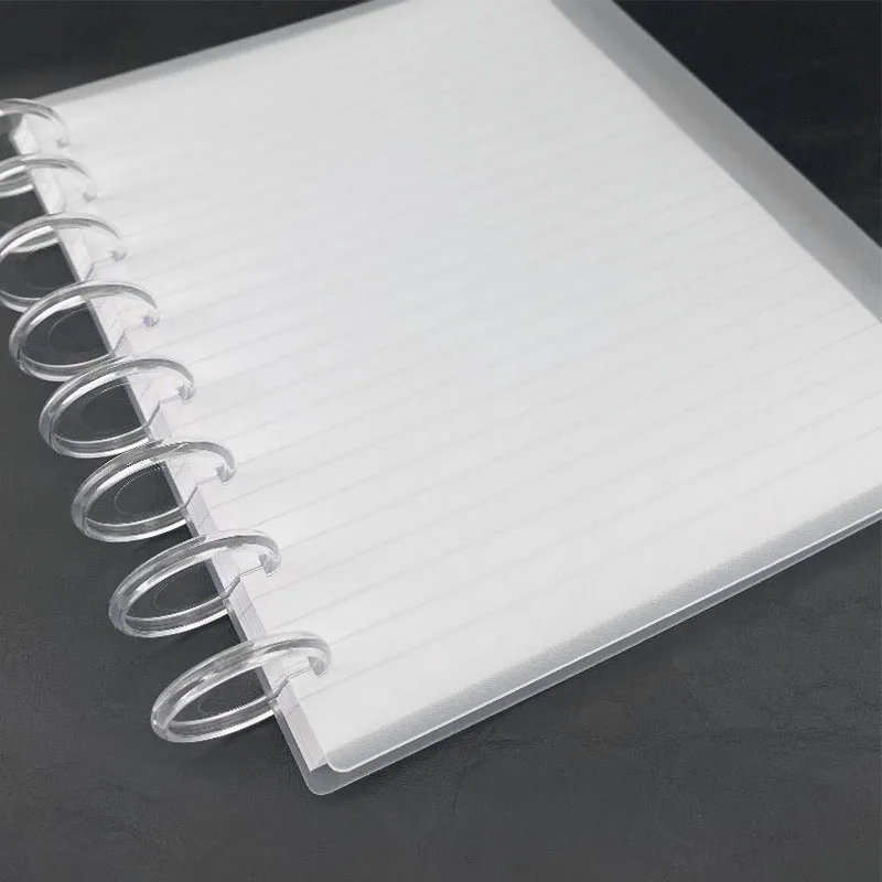 Transparent Mushroom Hole Notebooks and Journals Disc Blister Pack Planner Album Scrapbooking Ultra-transparent Binding Buckle