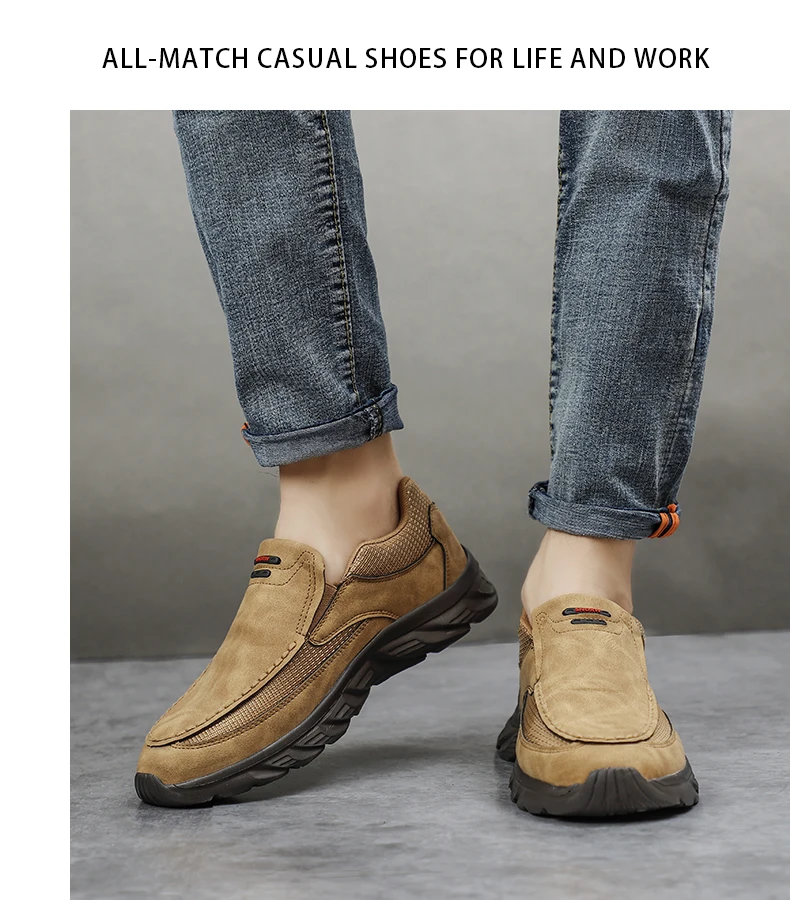 Männer Turnschuhe Licht Faulenzer Slip auf Casual Schuhe für Männer Bequeme Luxus Marke Männlichen Business Schuh Fahren Schuhe – Detail 3