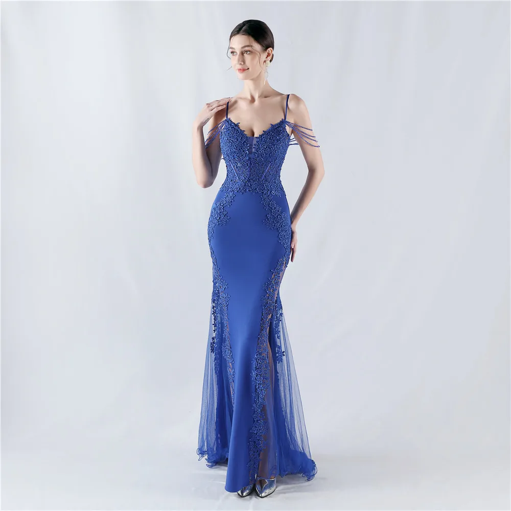 Luxury Prom Dresses Women's Elegant Mermaid Soft Satin Evening Dress 10 Colors Formal Occasion Dresses Wedding Party Dress