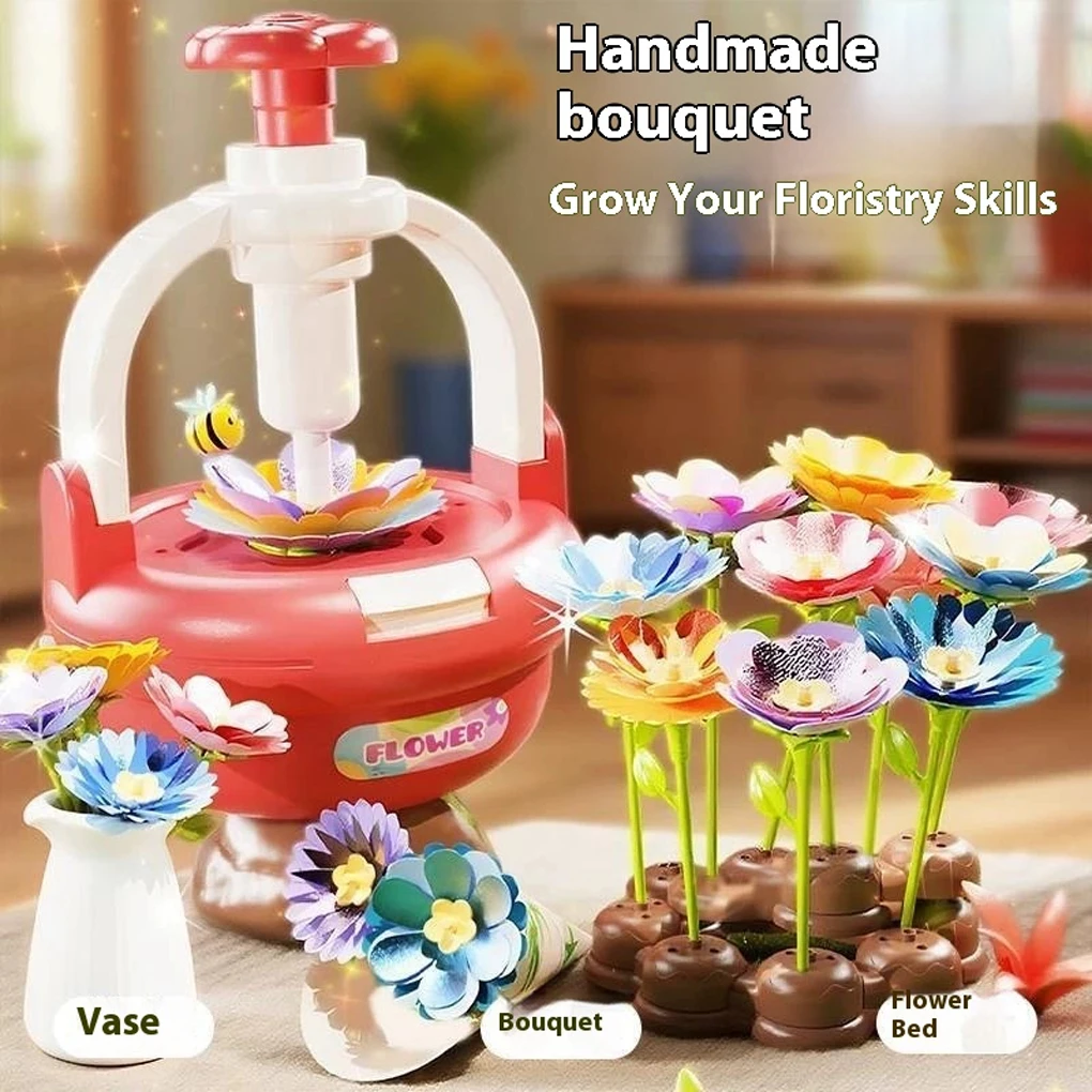 Buquê de artesanato kits buquês de flores brinquedos diy kits de artesanato brinquedos para crianças artesanal flores mercado brinquedo para crianças pai-filho brinquedo
