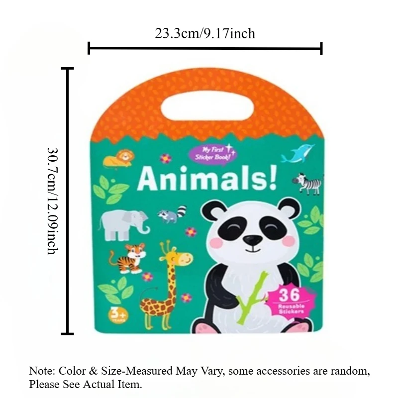 ​​Educational Sticker Activity Book, Focus Training Quiet Time Puzzle, Cognitive Learning Stickers for Children​ image 2