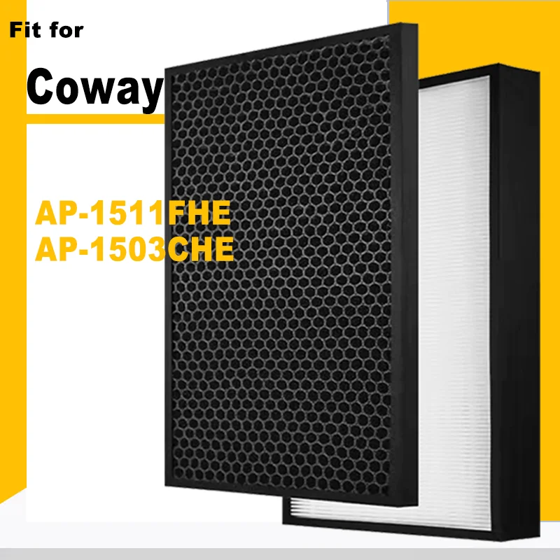 

Replacement HEPA and Carbon Filter For Coway AP-1511FHE AP-1503CHE Air Purifier