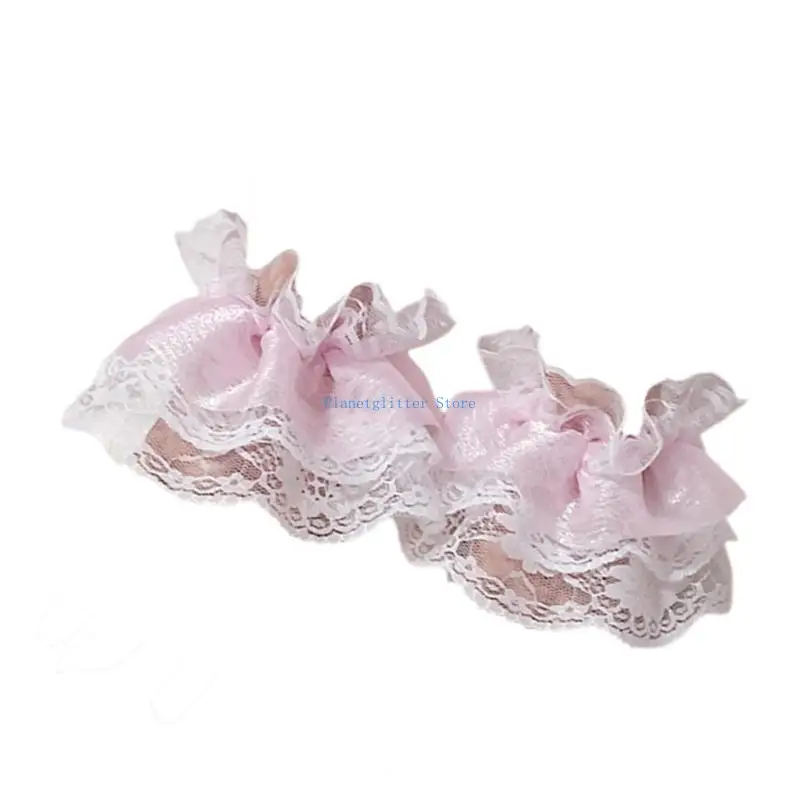 652b Eleganti maniche a mano in pizzo maniche per cannuccetto decorativo per gioco ruolo