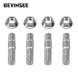 M10x1.25 Engine Exhaust Manifold Nuts Bolts Screws Universal For Toyota Nissan Honda Stainless Steel Car Replacement Kit