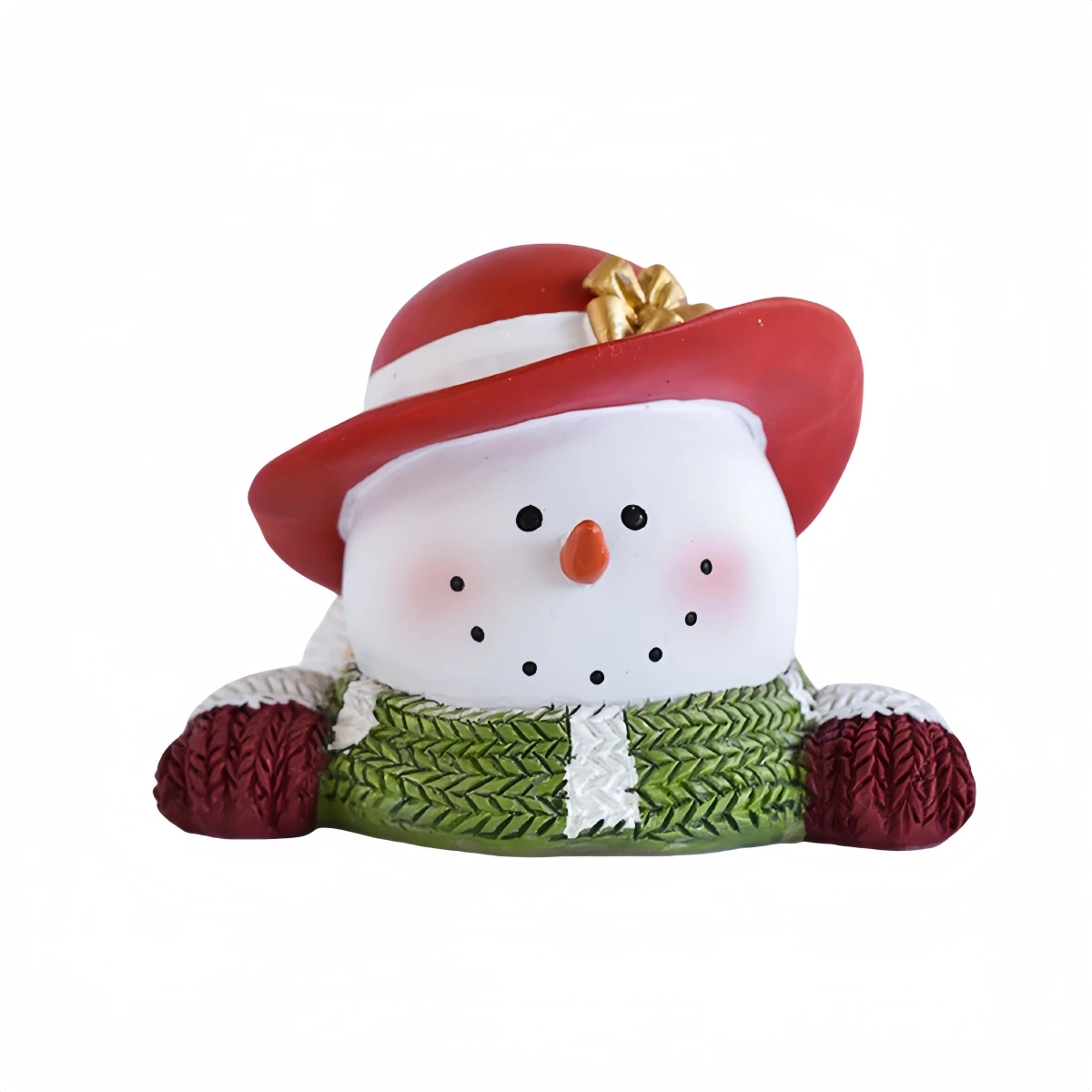 Christmas Figures Crafts Resin Snowman Festive Holiday Decoration Souvenir Festive Party Supplies Christmas