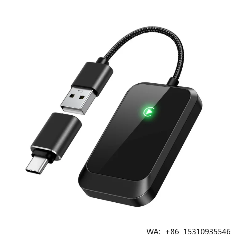 Wireless CarPlay Adapter Android Auto 2 in 1 Ai Box Wireless Adapter Convert Wired to Wireless CarPlay Dongle Plug