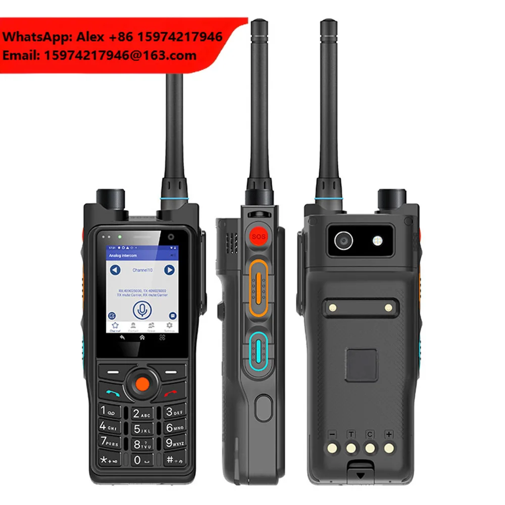 IP68 Anysecu P6 3GB+32GB Android 9.0 Poc Network Radio +DMR UHF 4W DMR Digital/Analog Dual Mode Radio Work With Zello , Real PTT