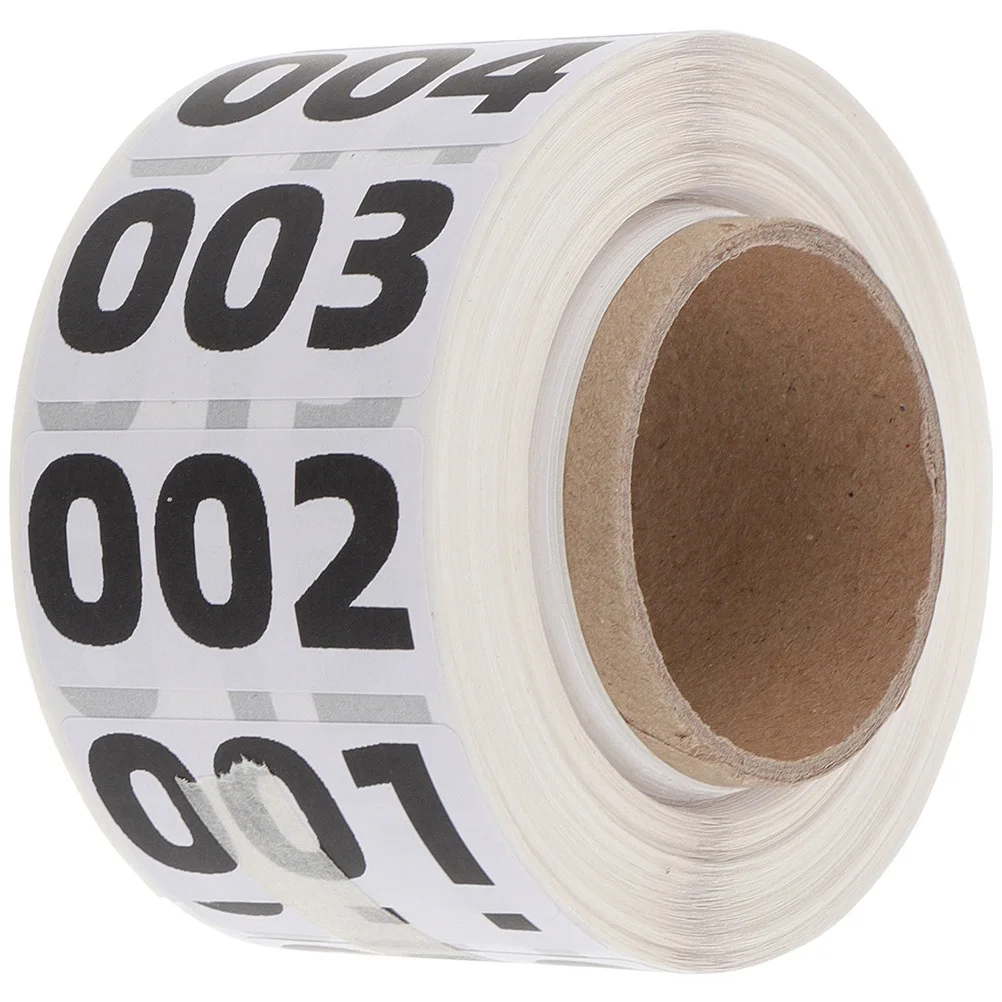 

1 Roll Round Number Stickers Adhesive Inventory Labels for Warehouse Appliances Pack and Track Number Stickers