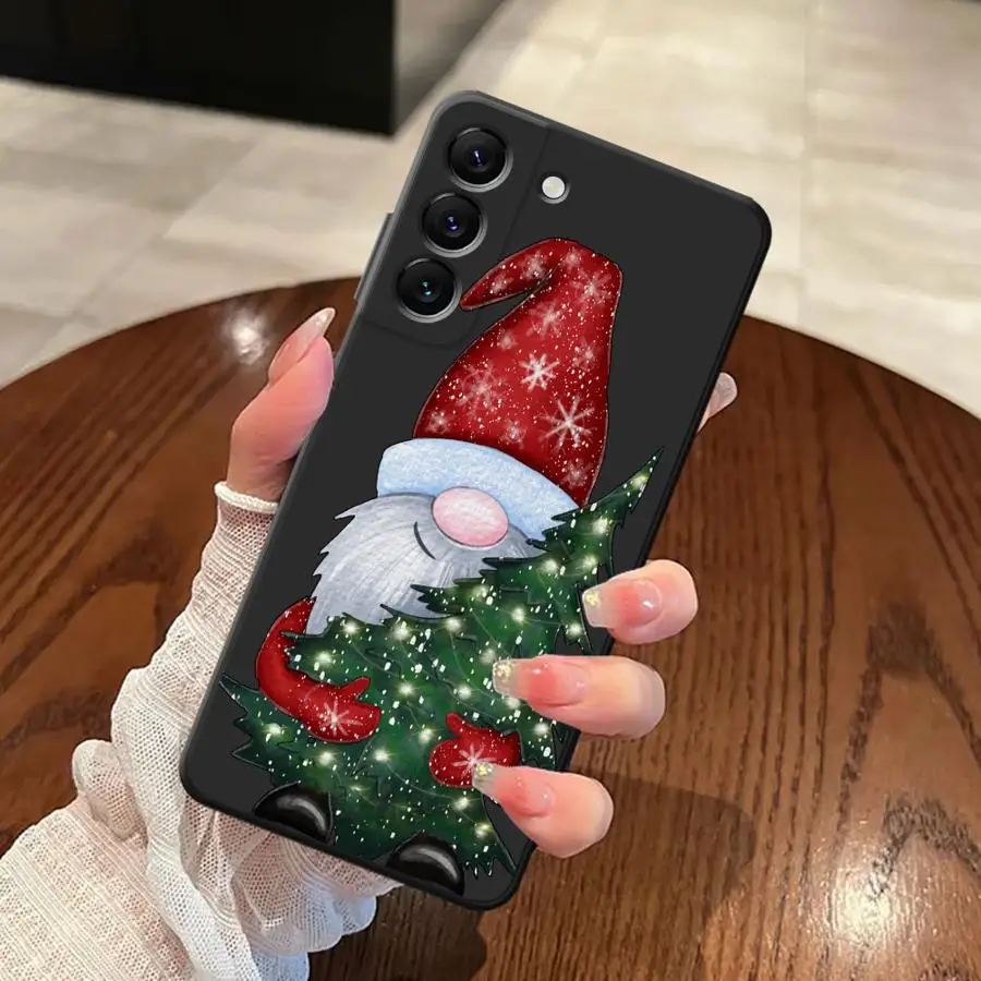 أسود لينة غطاء الهاتف حقيبة لهاتف سامسونج غالاكسي A23 A53 A32 A26 A72 A41 A22 A52 A35 A24 A55 A36 A51 A73 A25 A71 سانتا كلوز #6