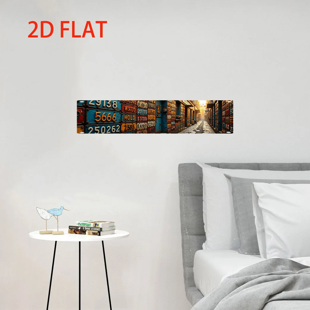 1pc Vintage License Plate Design Industrial Style Decorative Sign | Wall Hanging, 2D Flat, Urban Wall Decor, Retro Street Photo