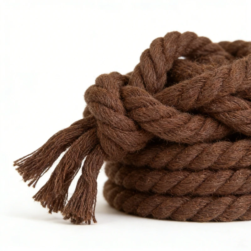 

4/5/10M Coffee Cotton Cords 5-20mm Sewing 3 Shares Twisted Rope Bag Belt Macrame Cord Knapsack Braided Ropes DIY Material
