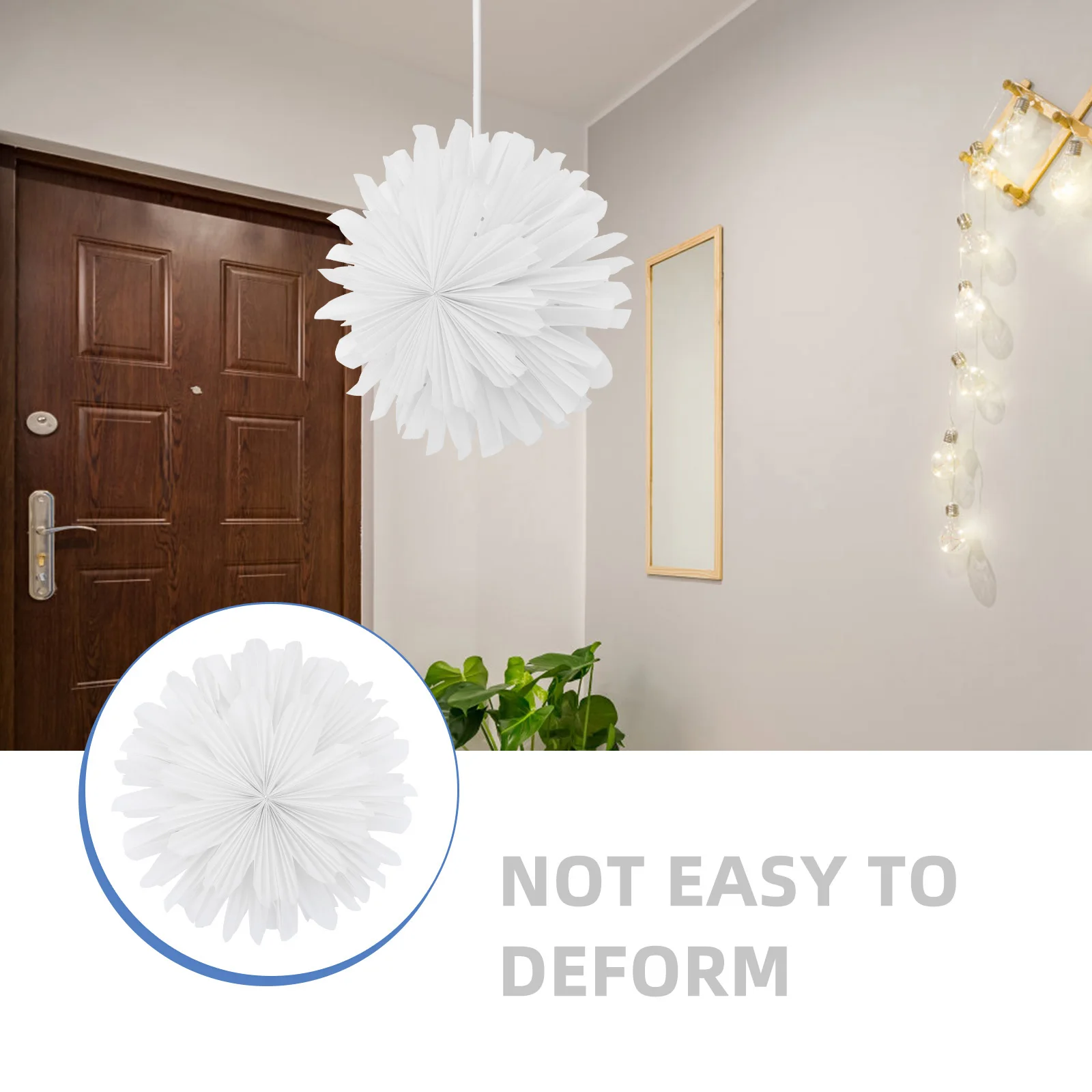 

Бумажный цветочный абажур, скандинавский минималистичный подвесной светильник, пыленепроницаемый прочный домашний декор, настольные абажуры, подвесной светильник в виде ракушки