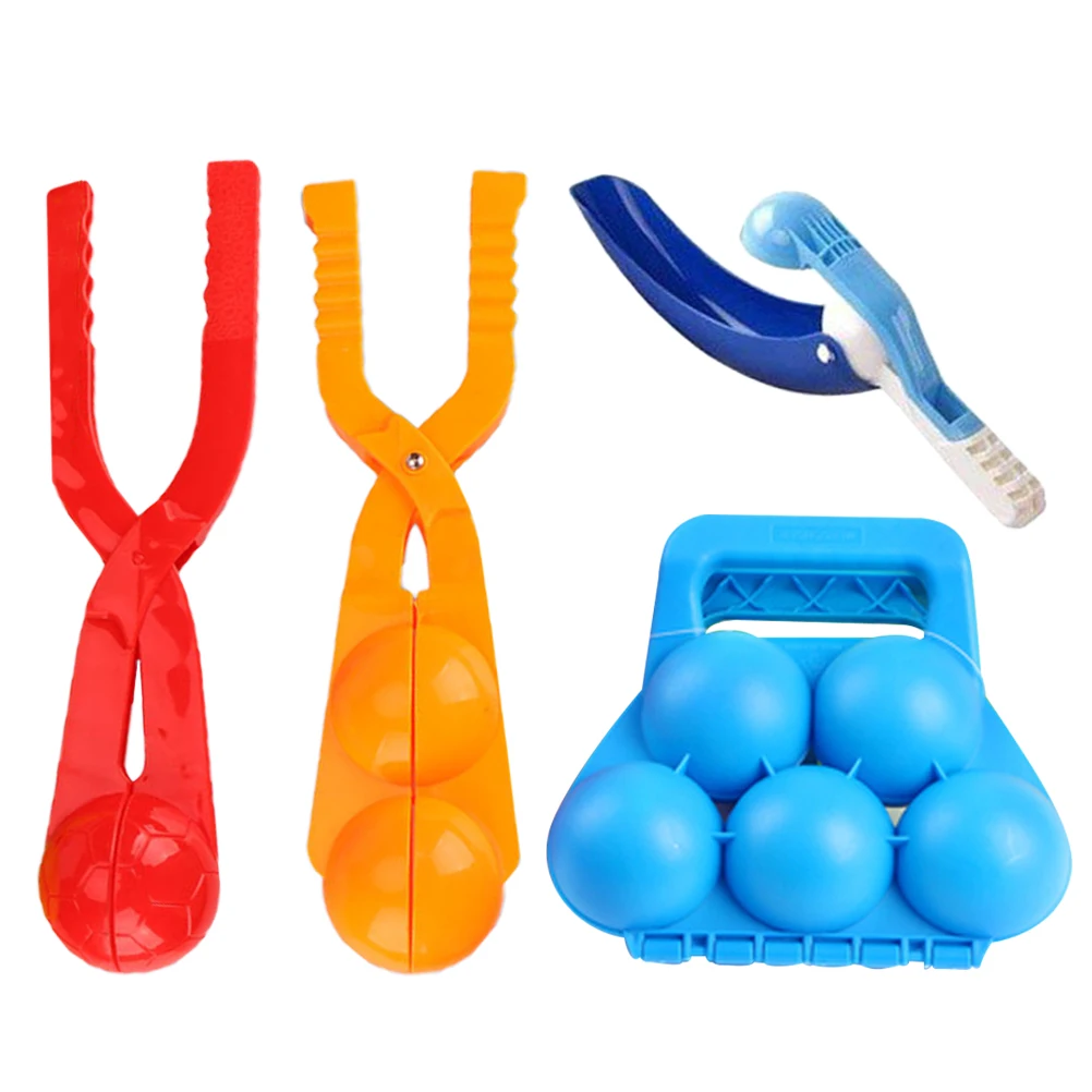 4pcs Maker Plastic Professional Clip for Kids Winter Outdoor Games Comfortable Grip Perfect Round