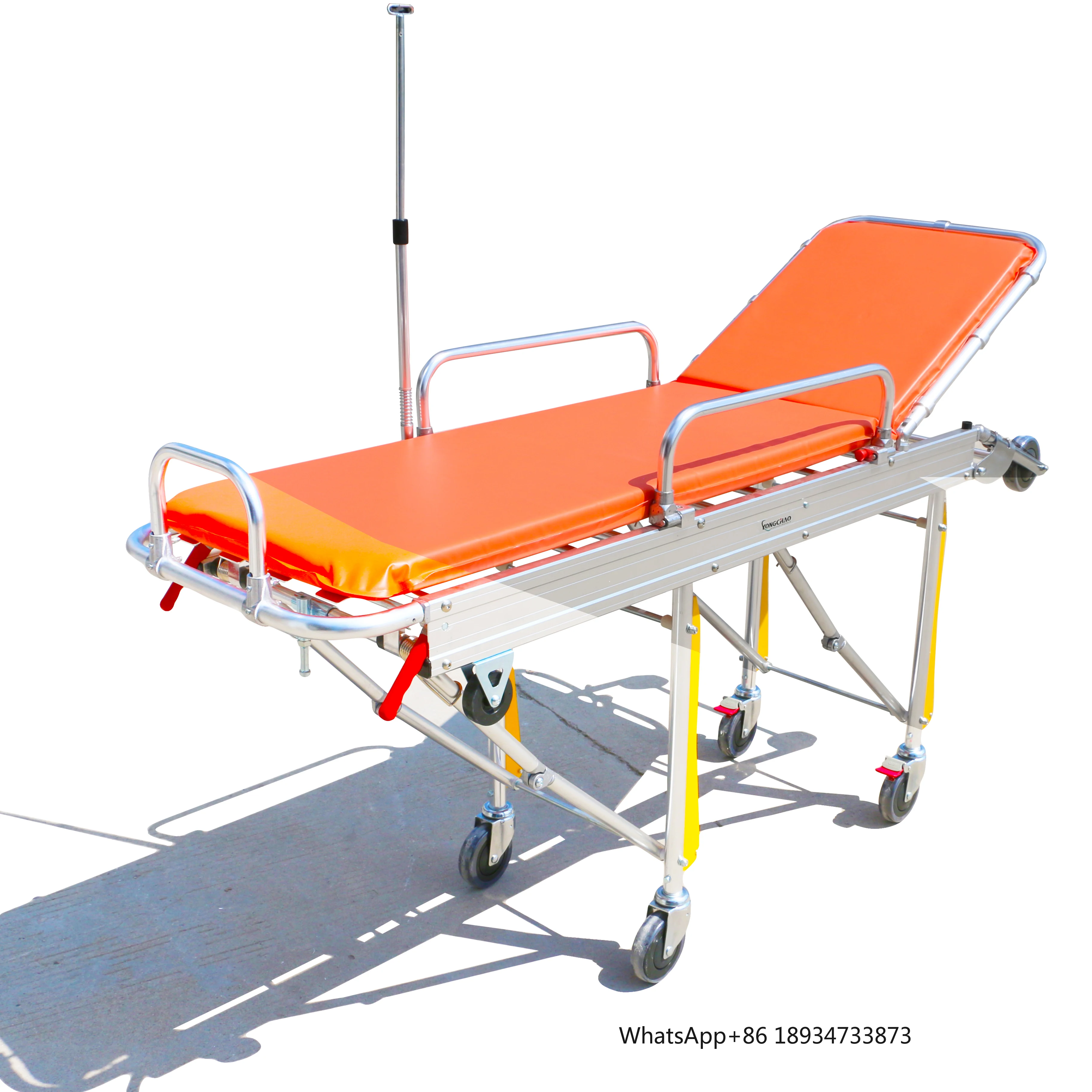

Custom Cheap Prices Hospital Emergency Medical Equipment Aluminum Alloy Bed Ambulance Stretcher Trolley For Patient Transfer