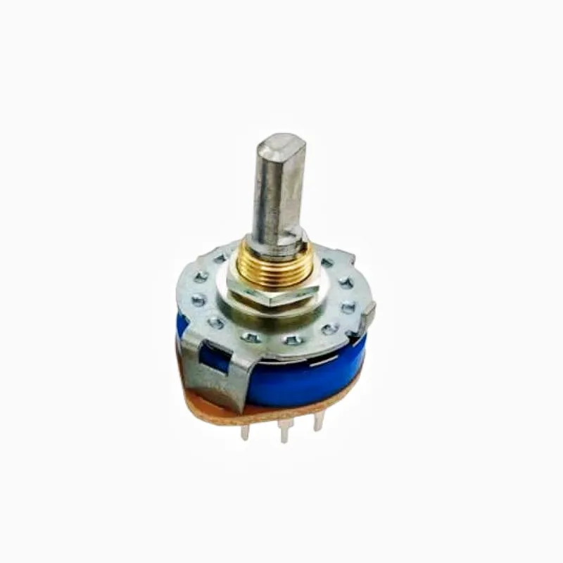 1pc ALPS Rotary Switch SRRM264300 Band Switch 2 Pole 6 Position Amplifier Signal Switch 20mm Half shaft