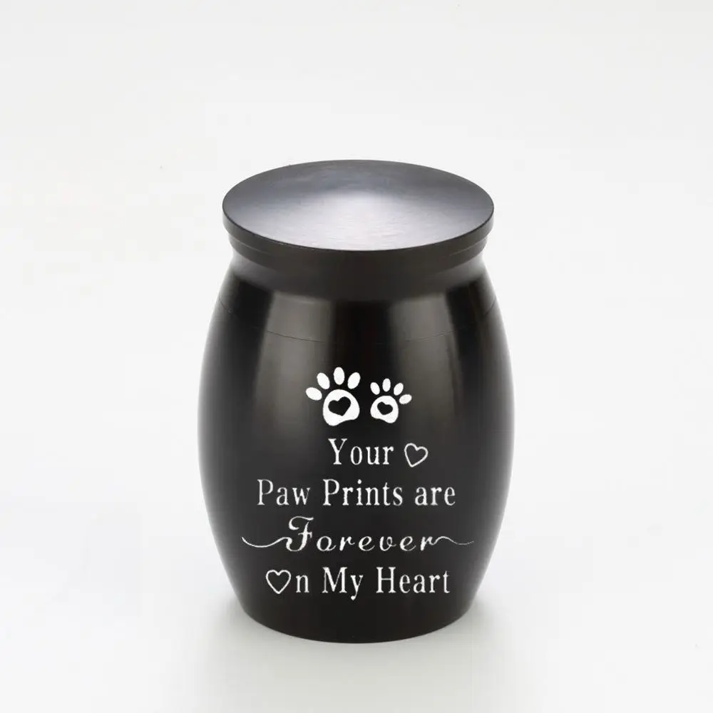 صغيرة الحيوانات الأليفة رماد صندوق معزول الحيوانات الأليفة باو طباعة الرطوبة برهان جنازة جرة للحيوانات الأليفة مقاوم للماء الغبار الحيوانات الأليفة الأسنان صندوق تخزين الشعر #2