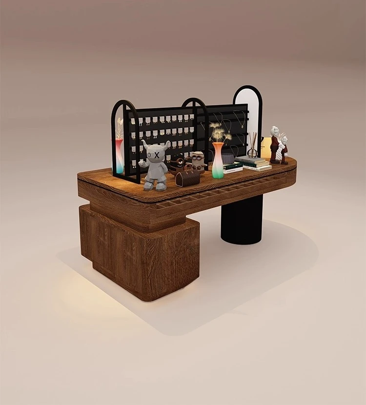 Design Custom Clothing Store Shoe and Hat Store Ancient Muxiang, Jewelry Display Cabinet