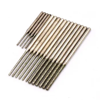 Juego de brocas de diamante, puntas de 0,5-2,5mm, gemas Lapidary de Jade, sierras de Copa, juego de brocas, 10 piezas