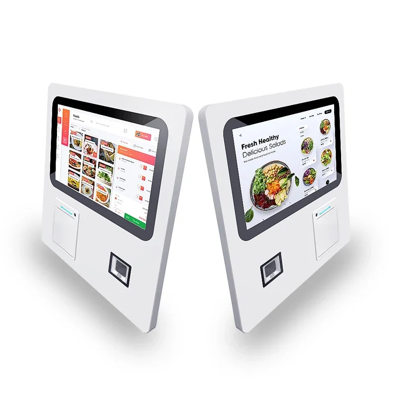 15.6 inch Android self payment machine Self Ordering Kiosk Qr Code Scanner Kiosk Touch Screen Self Service Kiosk for restaurants