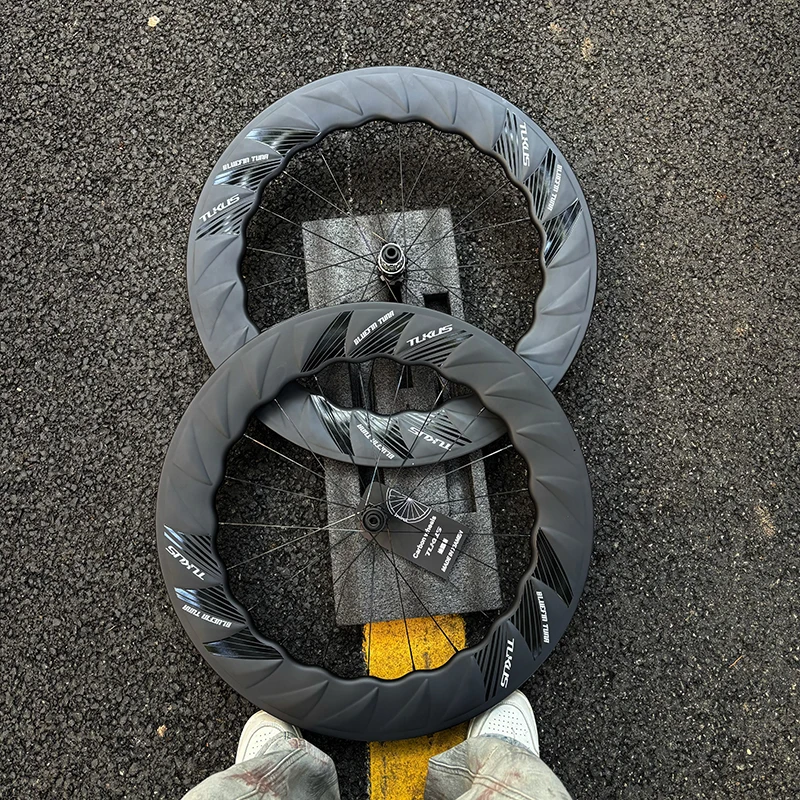 

TUKUS NEO Carbon Wheels Ratchet 36T 88mm Wheel Depth Steel Spoke Carbon Fiber Wheelset 700C Disc Brake Road Bike Wheelset