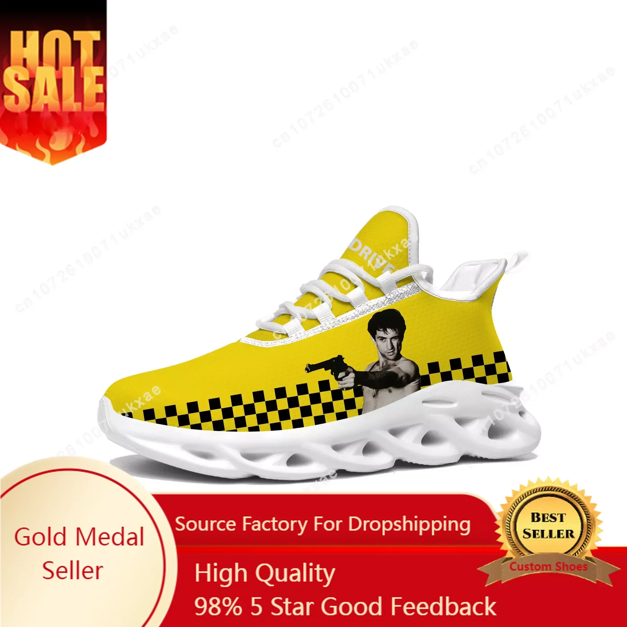 

Taxi Driver Movie Flats Sneakers Mens Womens Sports Running Shoes High Quality Sneaker Lace Up Mesh Footwear custom made Shoe