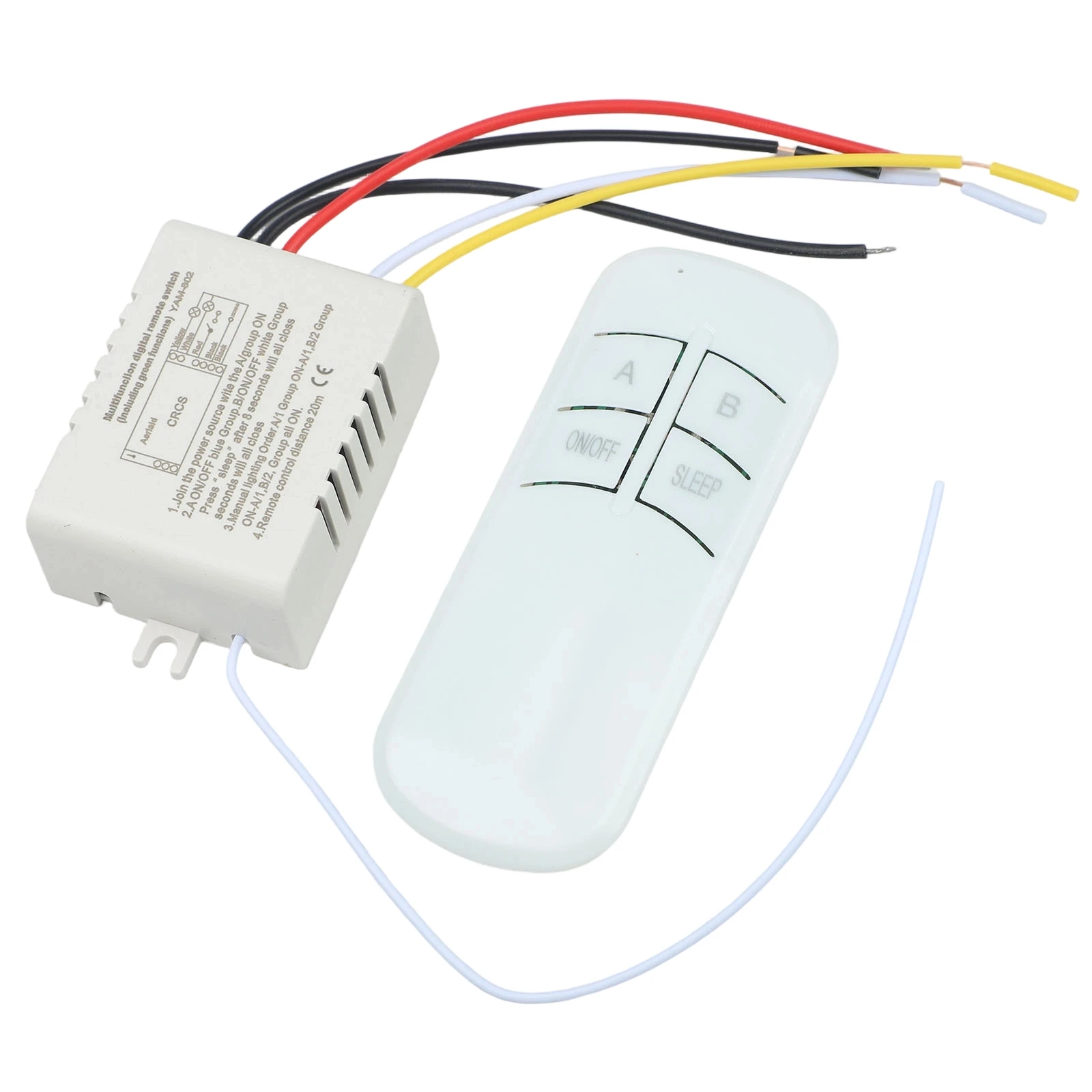 Unique Coding System Wireless Switch For Living Room AC200V-245V 50 60Hz Independent Coding System Supports 600W