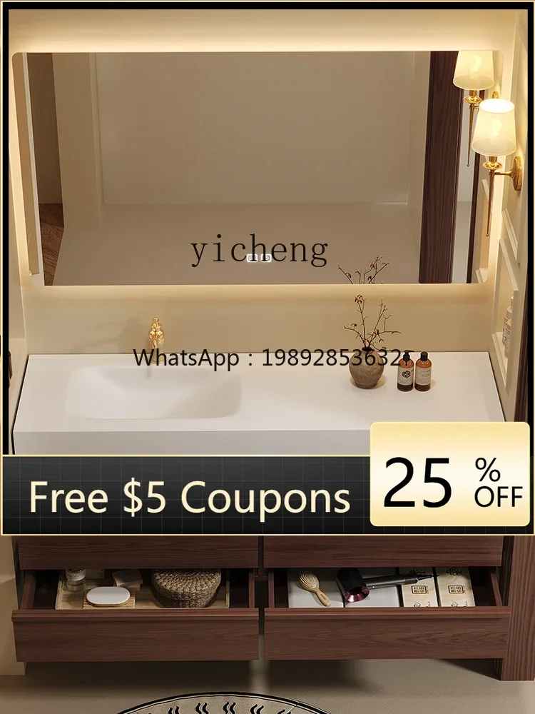

antique rock slab seamless ceramic basin bathroom cabinet washbasin washbasin integrated basin combination