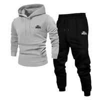 New Mens Womens Soft Comfortable Fitness Jogging Set Long Sleeve Sweatshirt Casual Sport Pants Autumn Winter Two Piece Outfit