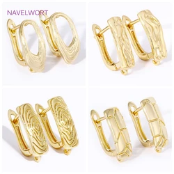 2/4Pcs 18K Gold Plated Shvenzy Earring Fixtures Brass Earwires,Fasteners For Earrings, For DIY Earring Jewelry Making Findings