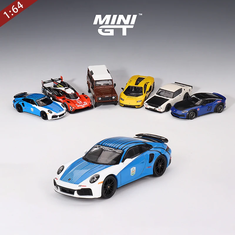 1:64 911 Turbo S 2023 Safety Car 24 Hour Endurance Race miniature alloy die cast model,boy toy, children\'s gift