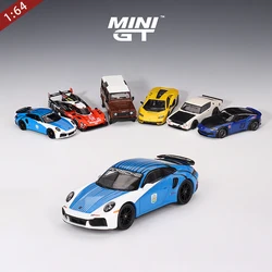 1:64 911 Turbo S 2023 Safety Car 24 Hour Endurance Race miniature alloy die cast model,boy toy, children's gift