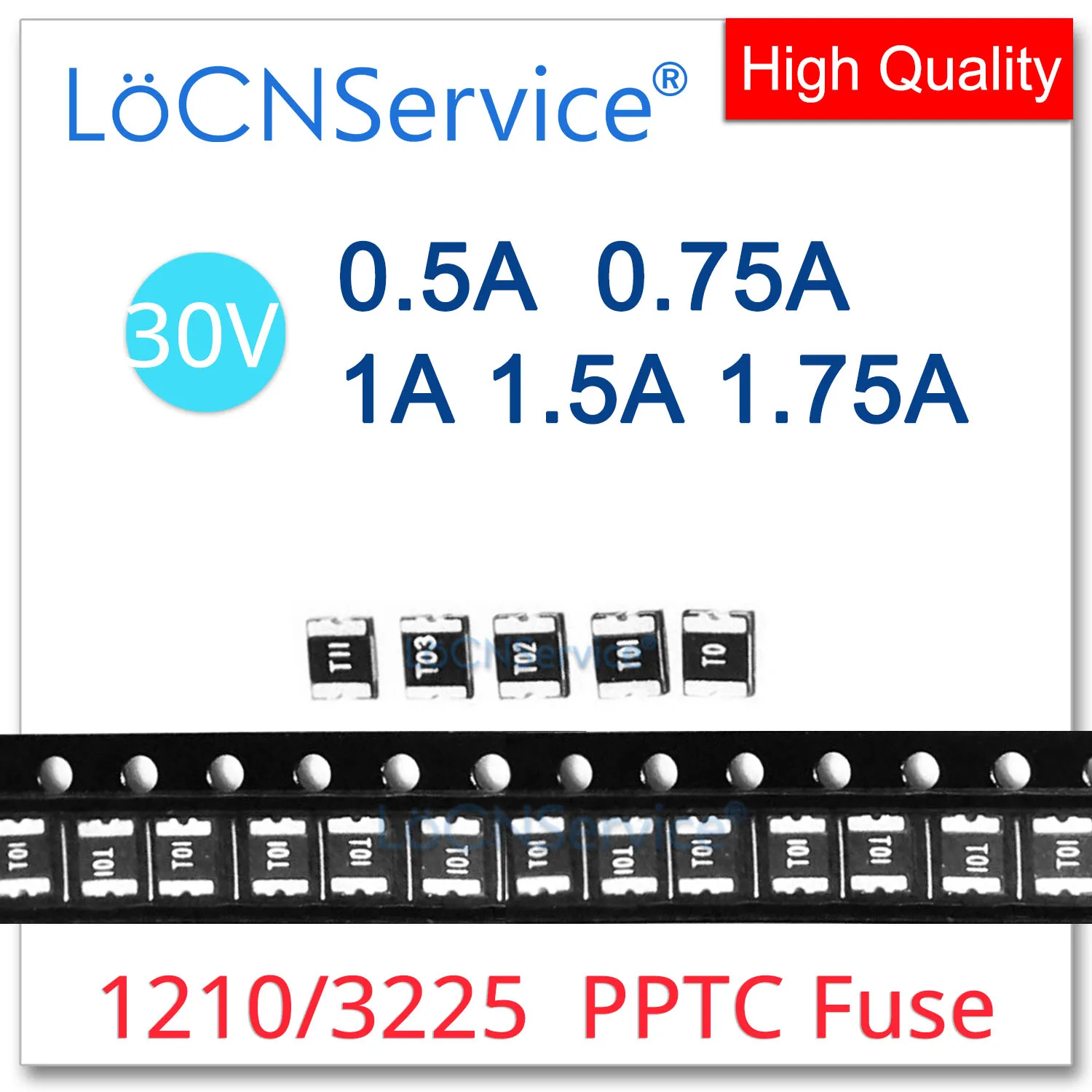 

1000PCS 1210 SMD Fuse 30V 0.5A 0.75A 1A 1.5A 1.75A 500mA 750mA 1000mA 1500mA PPTC PolySwitch Self-Recovery Resettable Fuse