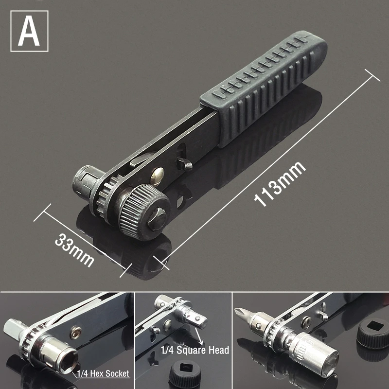 1PC Telescopic Slotted Phillips Drivers Magnetic Bits Adjustable Screwdriver Set Ratchet Wrench Socket Repair Hand Tools