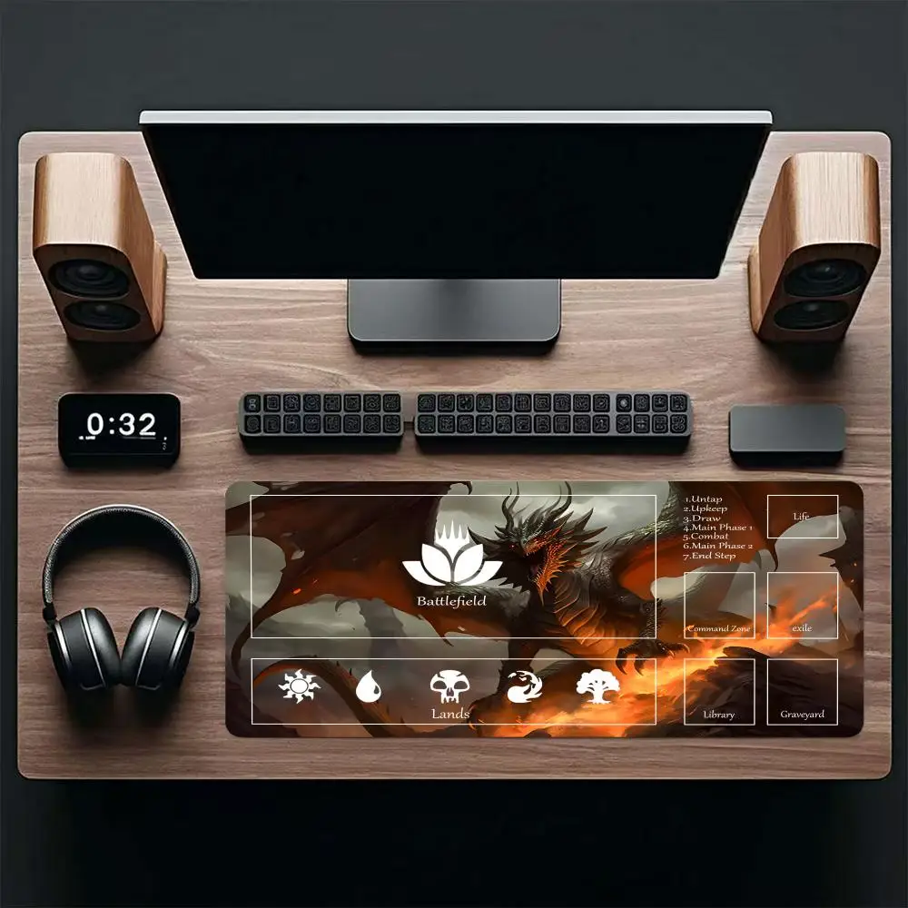 Dragon Anime Mouse Pad Magic playmat mousepad TCG CCG game play mat Duel pads Beginner Card Battles Commander Gaming Deskpad
