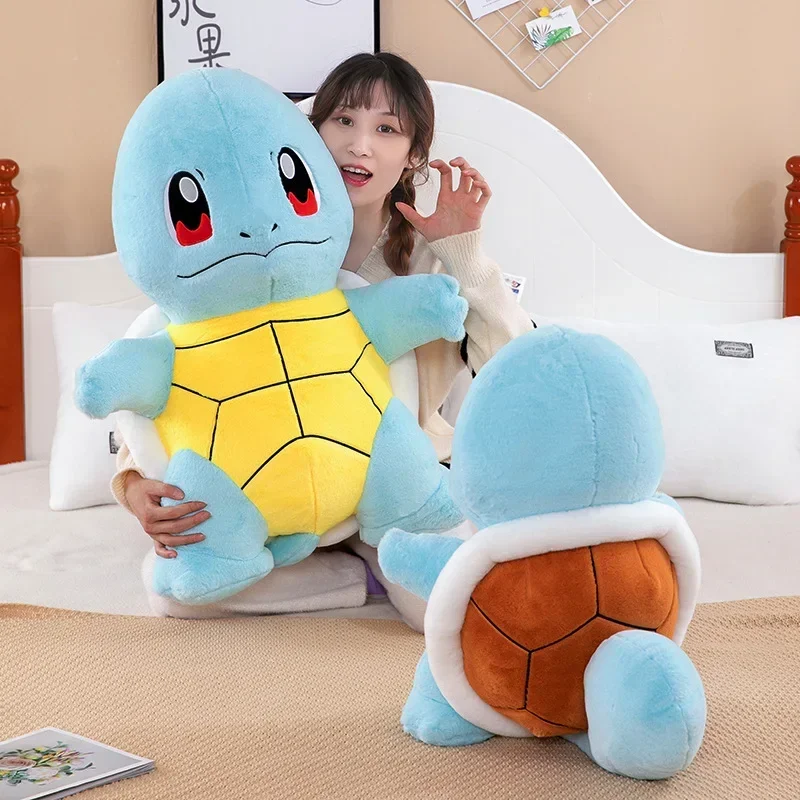 Anime Cartoon Pokemon Squirtle Plush Toy Doll Stuffed Cute Cushion Pillow Soft Room Decor Children Birthday Gift Plush Toy