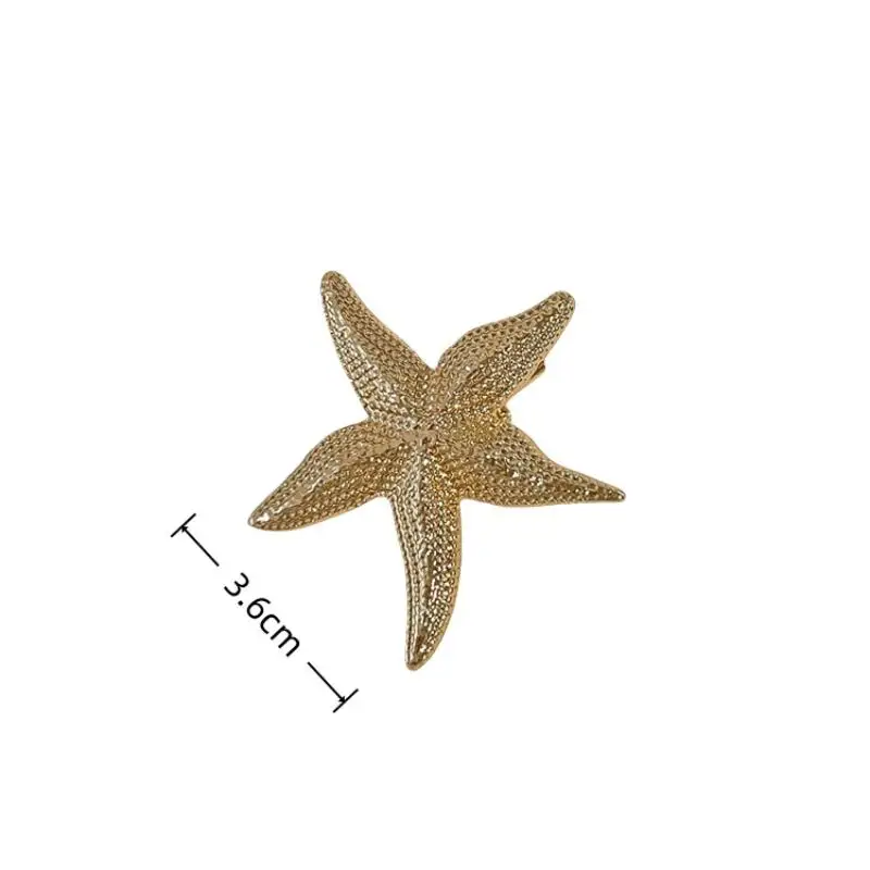 3 pçs 1/ na moda shell estrela do mar grampo de cabelo s y2k estilo férias grampos de cabelo feminino meninas metal lado bangs clipes acessórios para o cabelo presentes