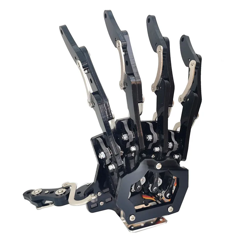 Ręka robota 5 Dof z pięcioma palcami Sterowanie serwomechanizmem Lewa prawa bioniczna dłoń Zmontowany chwytak dla programowalnego robota Arduino/ESP32