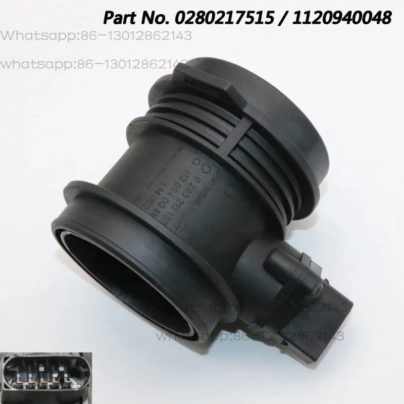 Car Intake Mass Air Flow Meter MAF Sensor Replace Number 0280217515 0000940948 1120940048 Suitable for Multiple Mercedes Benz Mo
