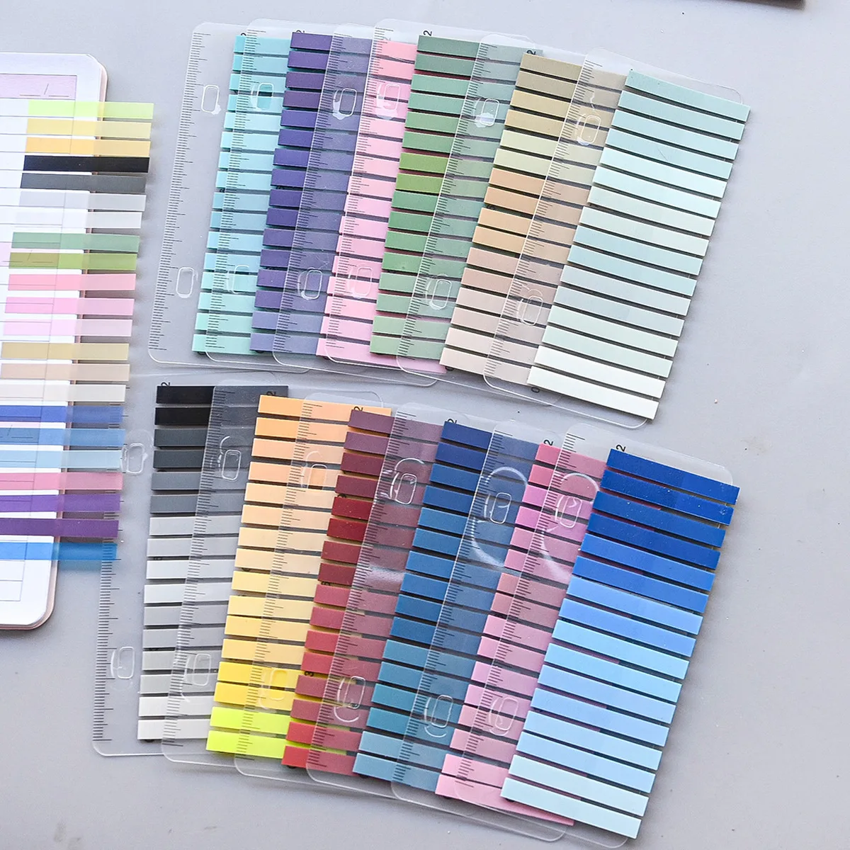 

Gradual Change Color Pet Memo Pad Transparent Index Stickers Thin Strips Take Notes with Sticky Note Stickers