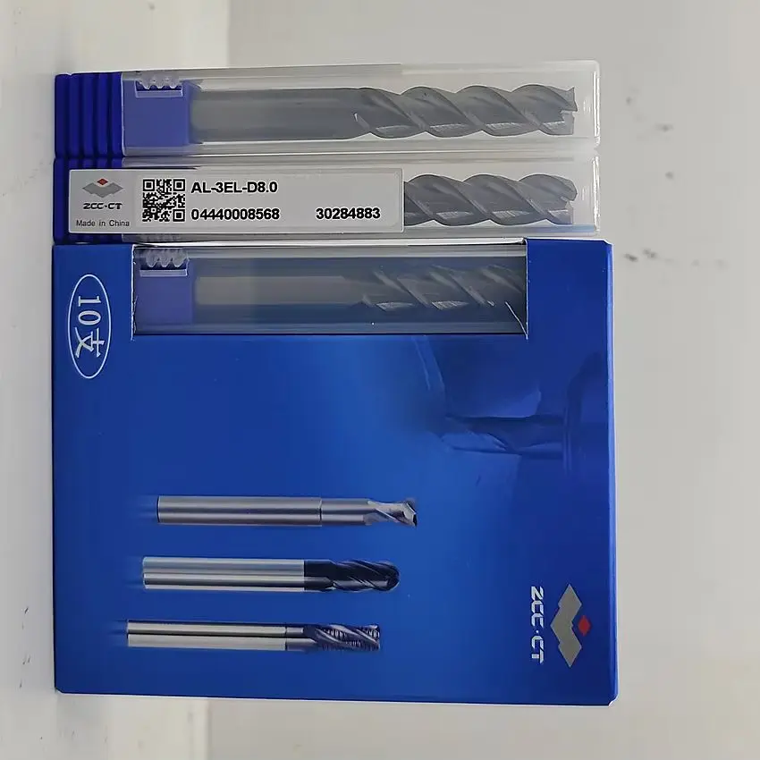 

AL-3EL-D8.0 ZCC.CT AL-3EL 3-лопастная плоская концевая фреза с прямым хвостовиком и длинным лезвием 3-зубая плоская концевая фреза Φ8,0*8*32*75 3T Плоские концевые фрезы