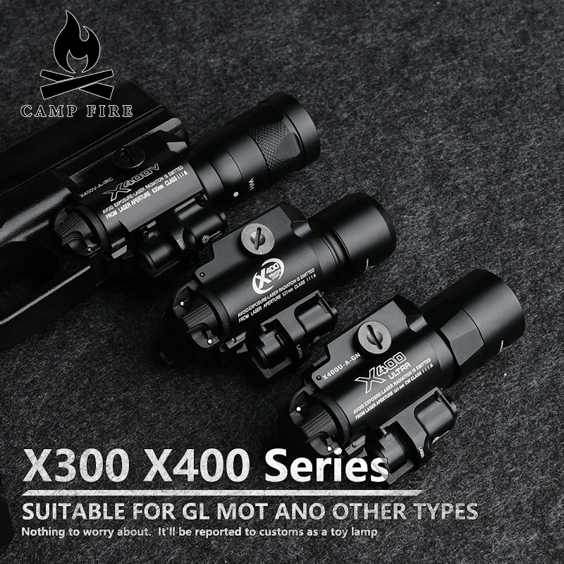 Tactical SureFire X300 X400 Series Airsoft Weapon Gun Light X400V IR Flashlight With Upgrade Remote Dual Function Switch