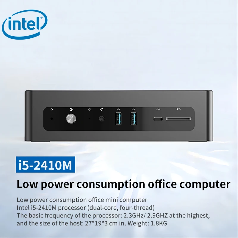 Bolunshuai-Mini PC Intel Core i5, 8G, 16G, 128G, 256G, SSD, de doble banda ordenador de escritorio, WiFi, BT, completamente nuevo