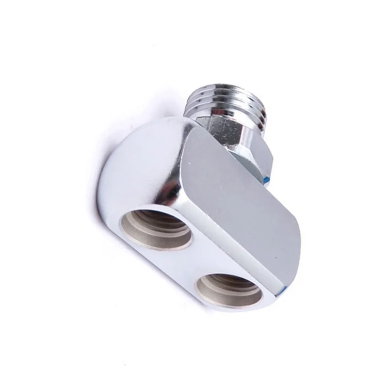 Regulador de buceo A48U conectado al conector en T Bcd3-Way 1X9/16-18 2A UNF a 2X3/8-24 UNF