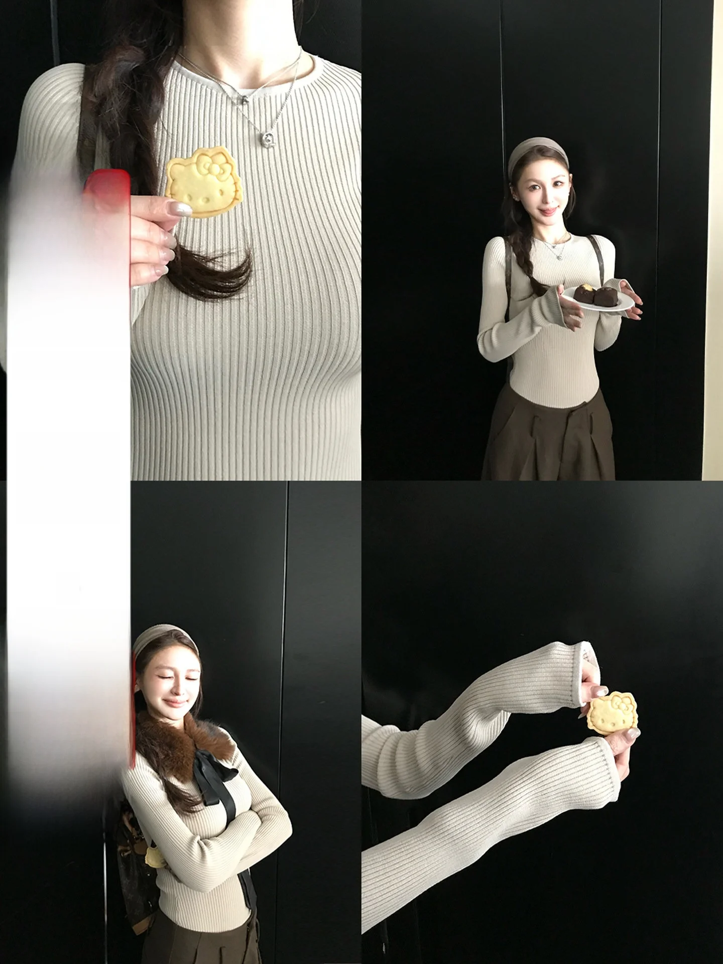 

Женский вязаный свитер Skk Store Freezia в корейском стиле с круглым вырезом, модный, фактурный, уютный, с длинными рукавами