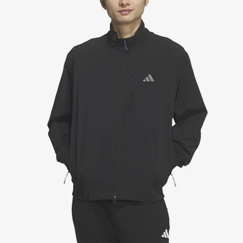 Adidas genuine stand up collar long sleeved jacket, new men's black jacket jacket KR2508